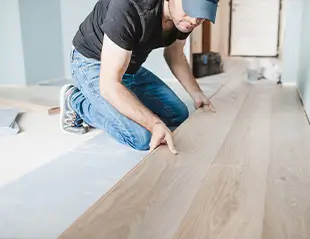 Hardwood flooring installation by Vilchis in Durham NC